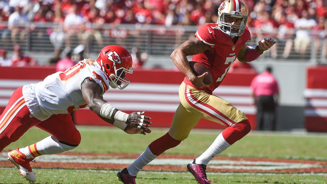 Kaepernick's arm is one thing, but Rams must contain his legs, too
